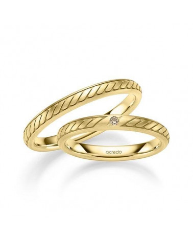 Anillos de boda dorados en oro 14K o 18K  en Pamplona | Staring