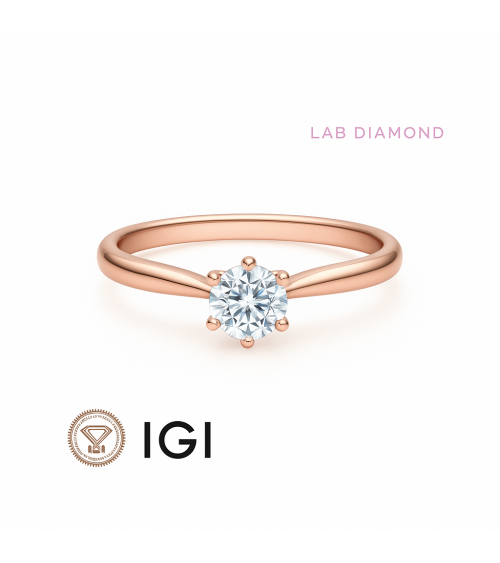 Anillo de pedida con diamante sintético en Barcelona | Staring