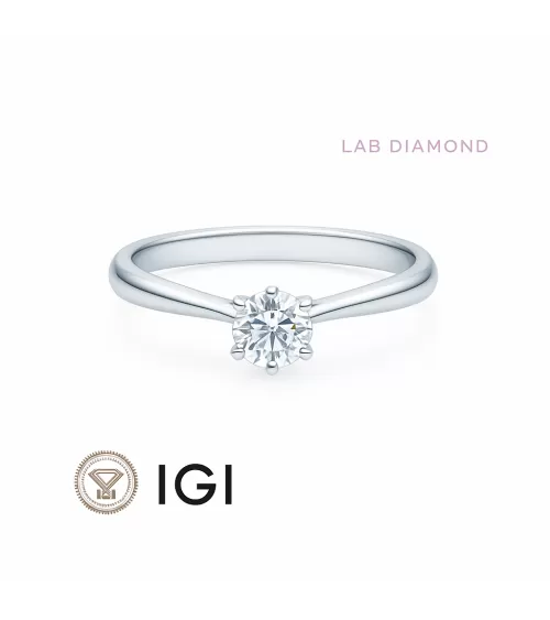 Anillo de compromiso con diamante artificial | Staring