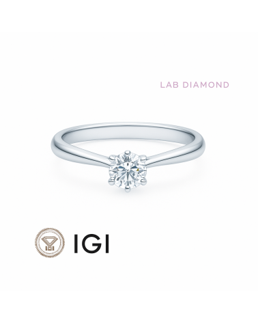Anillo de compromiso con diamante artificial | Staring