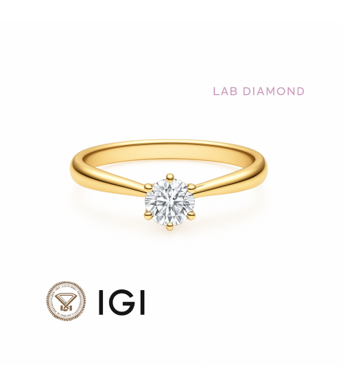 Anillo de pedida con diamante sintético en Barcelona | Staring