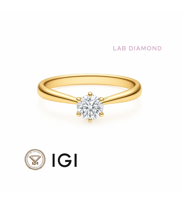 Anillo de pedida con diamante sintético en Barcelona | Staring