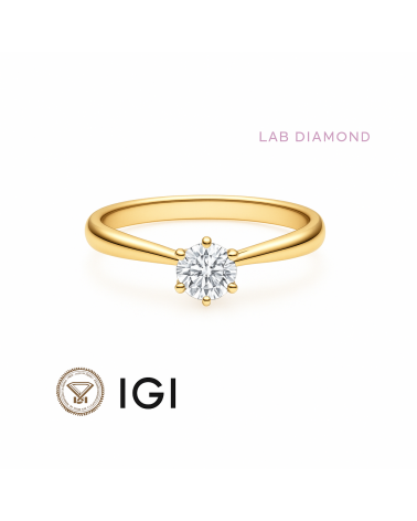 Anillo de pedida con diamante sintético en Barcelona | Staring