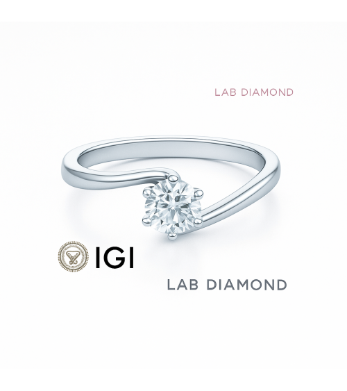 Anillo de pedida con diamante artificial en Barcelona | Staring