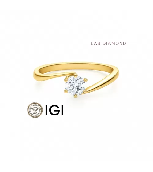 Anillo de pedida con diamante artificial en Tenerife | Staring
