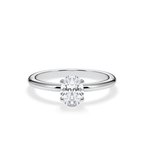 Anillos solitarios de compromiso con diamantes laboratorio | Staring