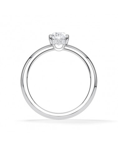 Anillos solitarios de compromiso con diamantes laboratorio | Staring