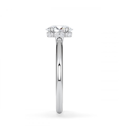 Lab-grown diamond solitaire engagement rings