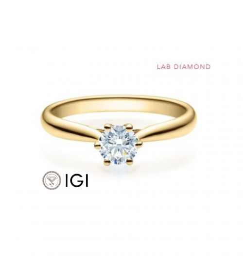 Anillo de pedida con diamante sintético en Barcelona | Staring