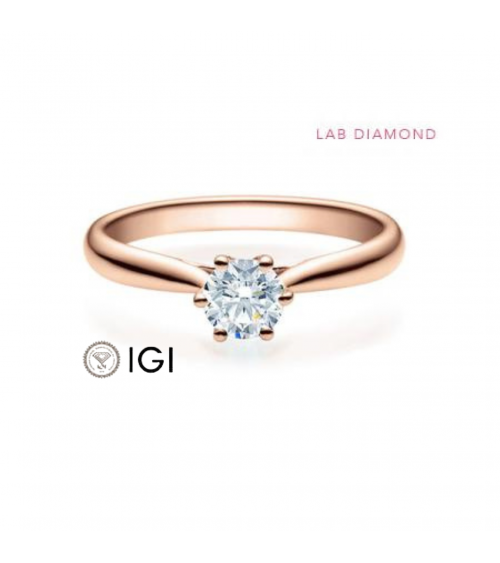 Anillo de pedida con diamante sintético en Barcelona | Staring
