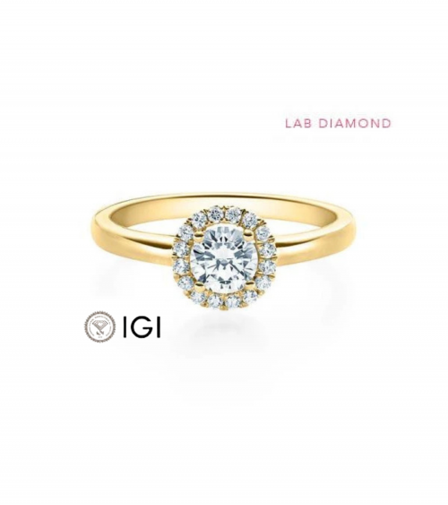 Anillo de compromiso con diamante de laboratorio en Tarragona | Staring