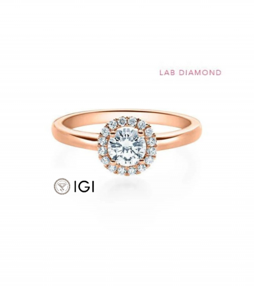 Anillo de compromiso con diamante de laboratorio en Madrid | Staring