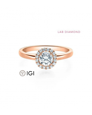 Anillo de compromiso con diamante de laboratorio en Madrid | Staring