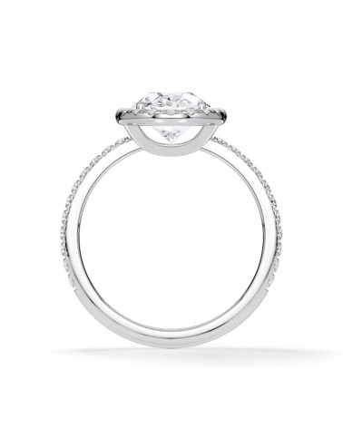 Halo engagement rings with lab-grown diamonds | Staring