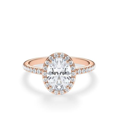 Anillos de pedida combinados con diamantes sintéticos | Staring