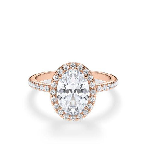 Anillos de pedida combinados con diamantes sintéticos | Staring