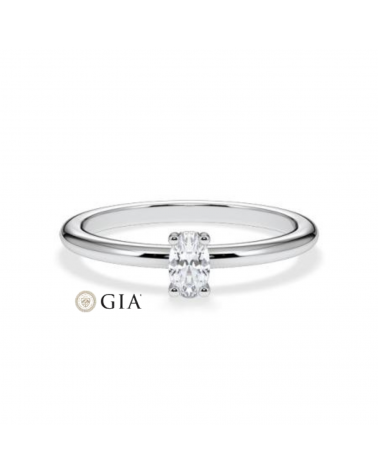 Lab-grown diamond solitaire engagement rings