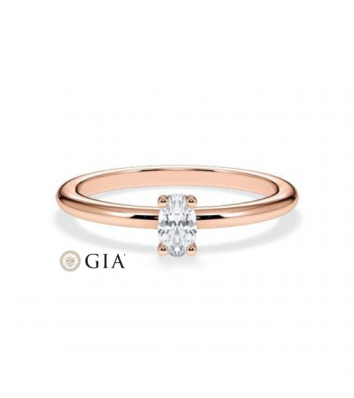 solitaire oval natural diamond engagement rings | Staring