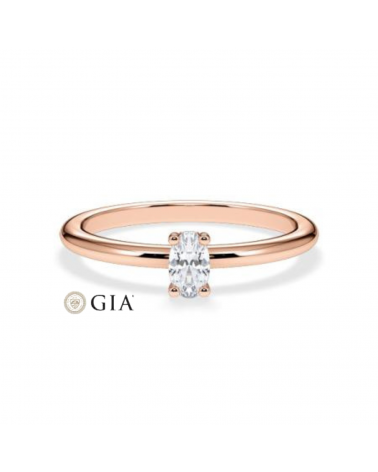 Anillos de compromiso solitarios con diamantes naturales | Staring