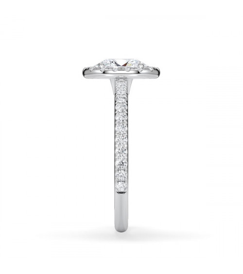 Halo engagement rings with natural diamonds | Staring