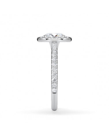 Halo engagement rings with natural diamonds | Staring