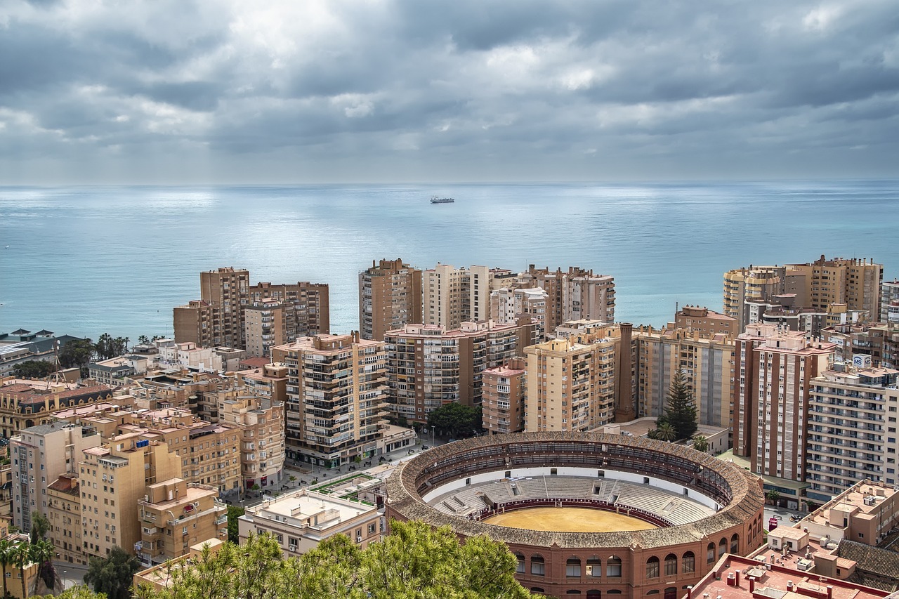 Vista de la cuidad de Málaga